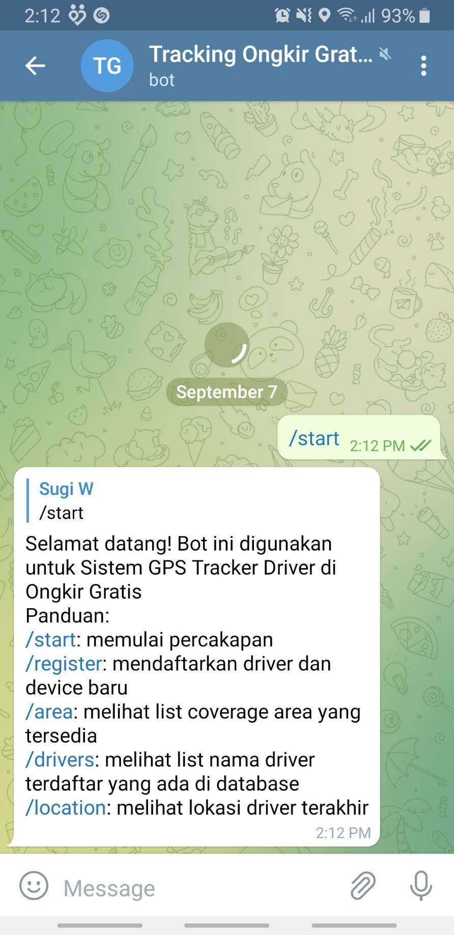 Telegram Commands